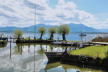 Fraueninsel Ausblick von der Fraueninsel auf den See