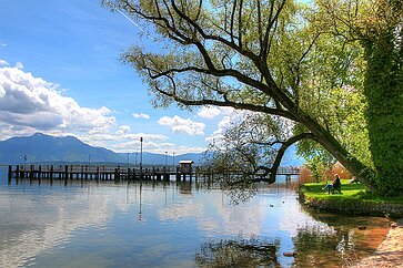 Fraueninsel Ausblick von der Fraueninsel auf den See