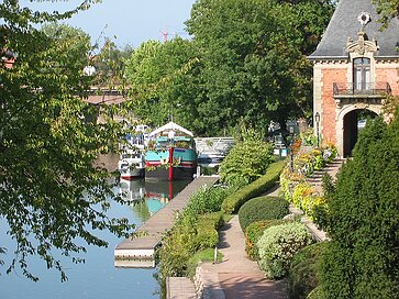 Sarreguemines Uferpartie an der Saar