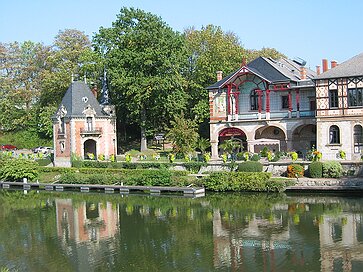 Sarreguemines Der Pavillion von Paul de Geiger mit Casino