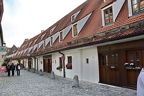 Landsberg am Lech Der endlos lange Salzstadel in der Hinteren Salzgasse