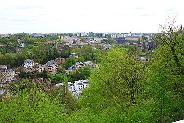 Luxembourg - Kirchberg Blick vom Kirchberg